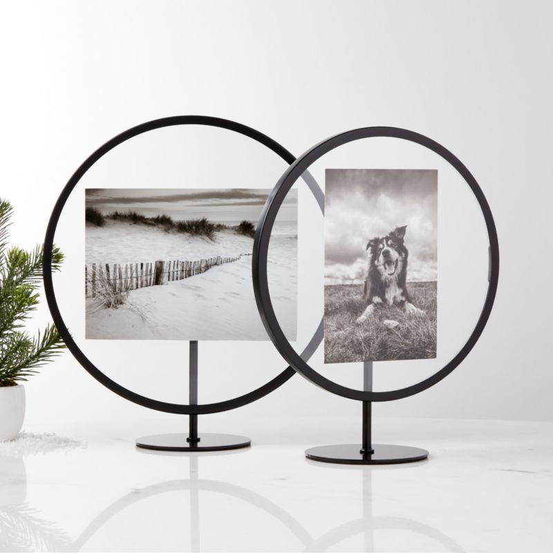 Infinity Round Picture Frames | Crate & Barrel | Crate & Barrel