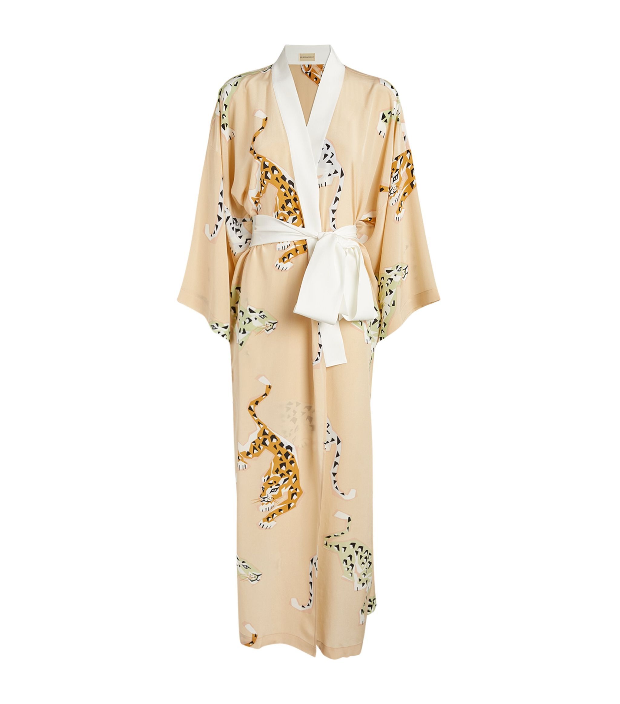 Silk Crepe de Chine Queenie Long Robe | Harrods