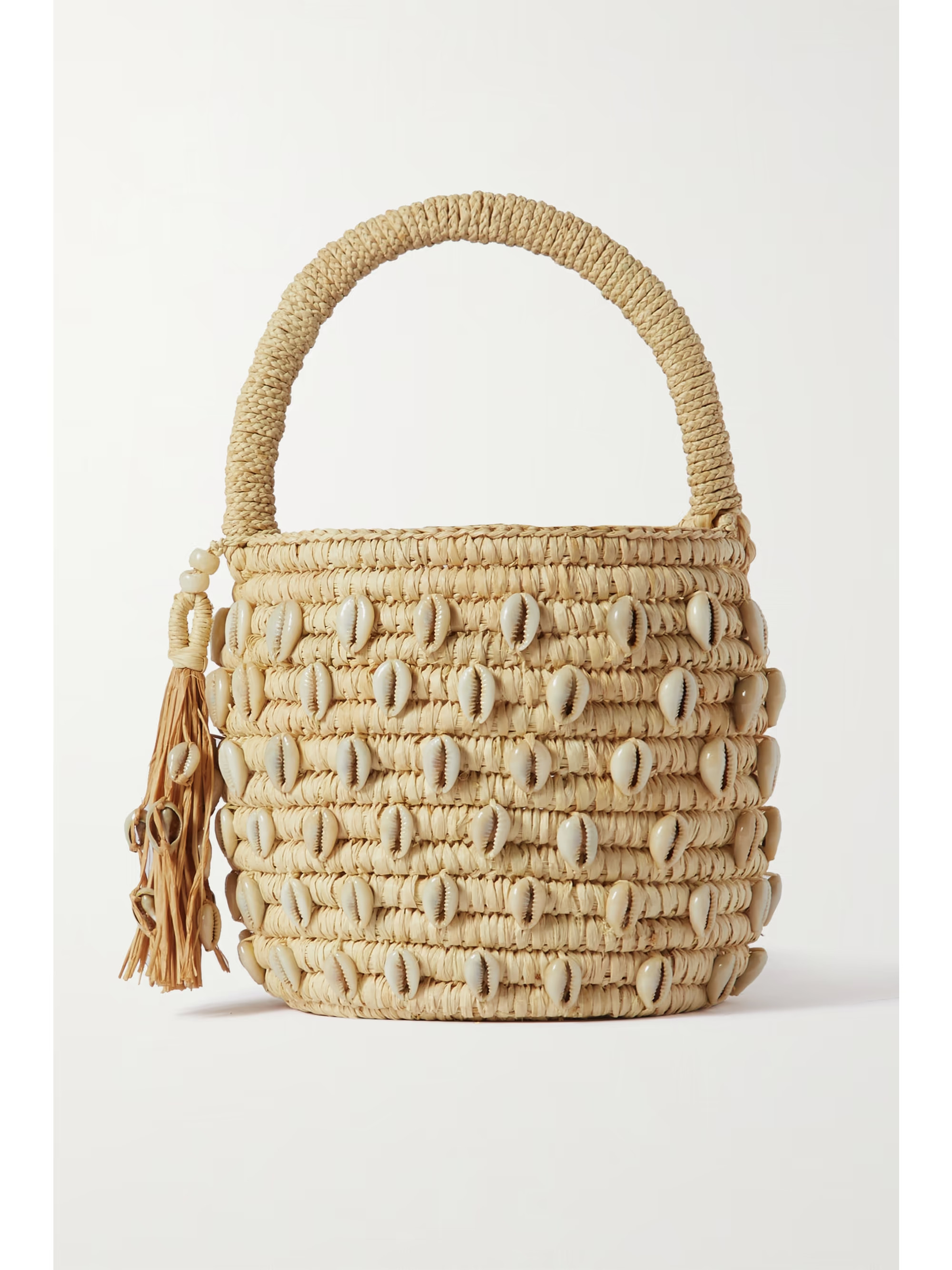 Irie shell-embellished woven straw tote | NET-A-PORTER (UK & EU)