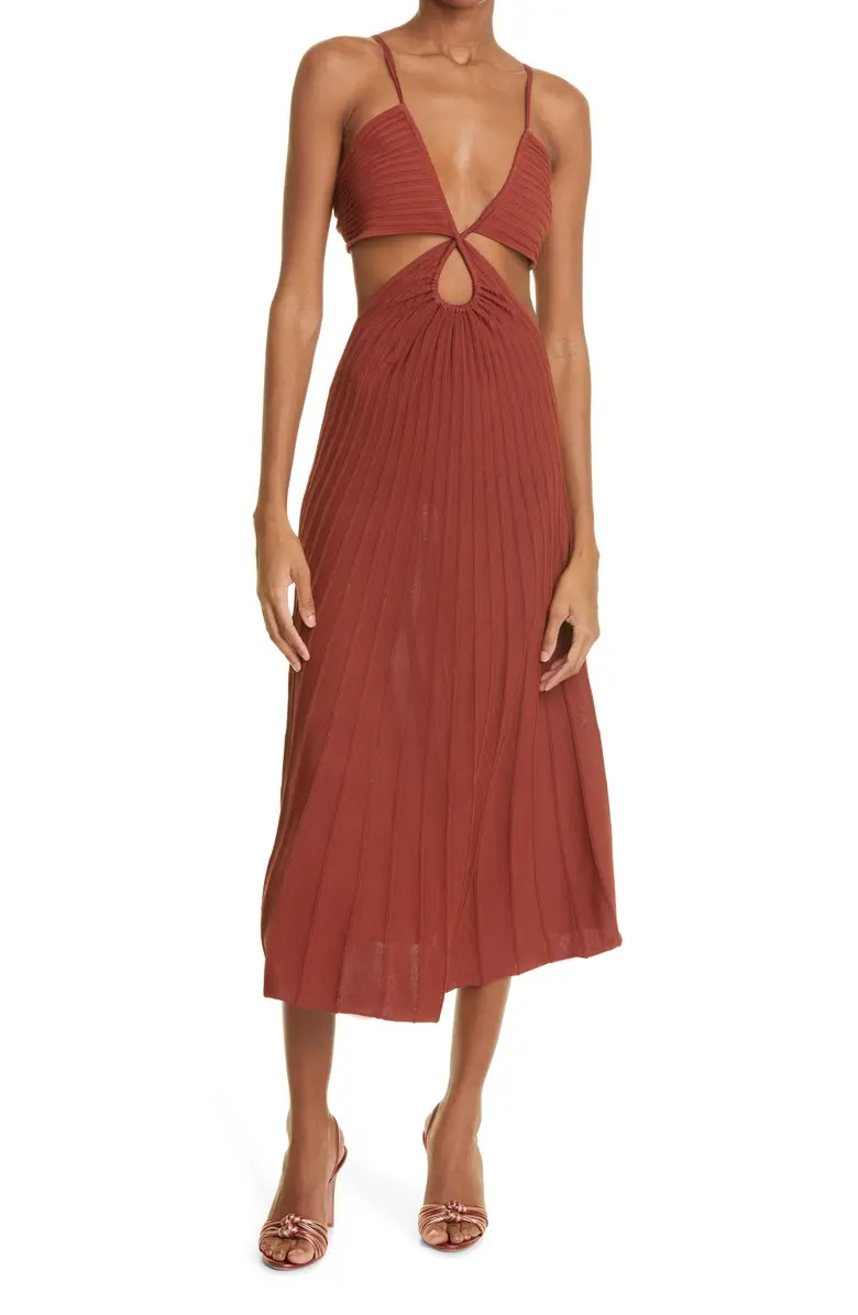 Cult Gaia Ottilia Knit Cutout Twist Front Dress | Nordstrom | Nordstrom