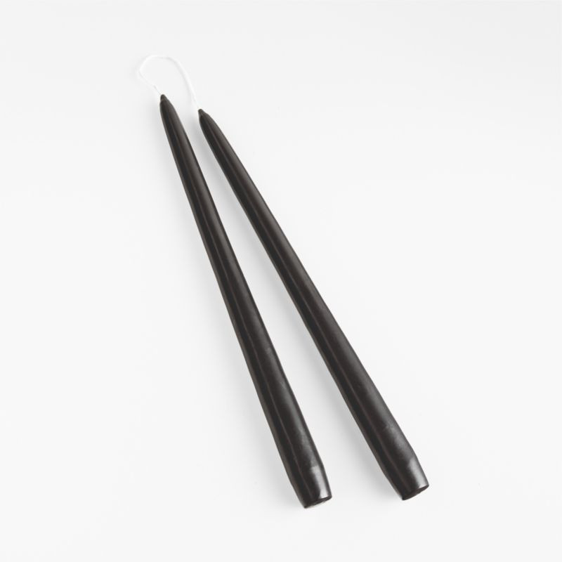Dipped Black Taper Candles, Set of 2 + Reviews | Crate & Barrel | Crate & Barrel