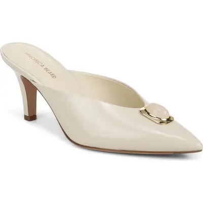 Veronica Beard Cabochon Leather Pointed Toe Mule in Black at Nordstrom, Size 7.5 | Nordstrom