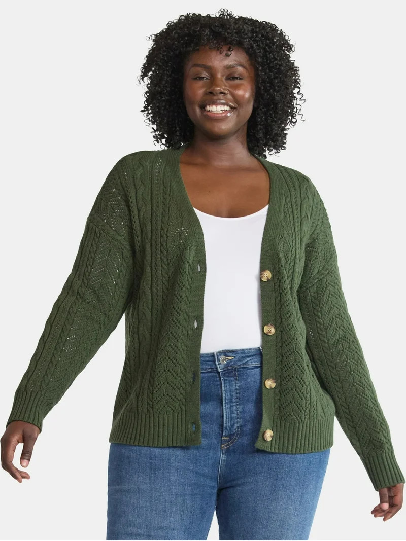 Time and Tru Boyfriend Cardigan | Walmart (US)