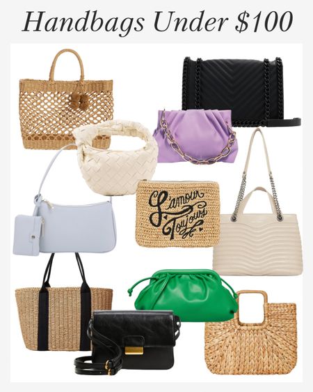 Spring handbags under $100! I’m loving lilac right now, and green is always a statement color. Grab a straw tote bag for a beach trip and you’re good to go!
#SoSusie

#LTKunder50 #LTKSeasonal #LTKunder100