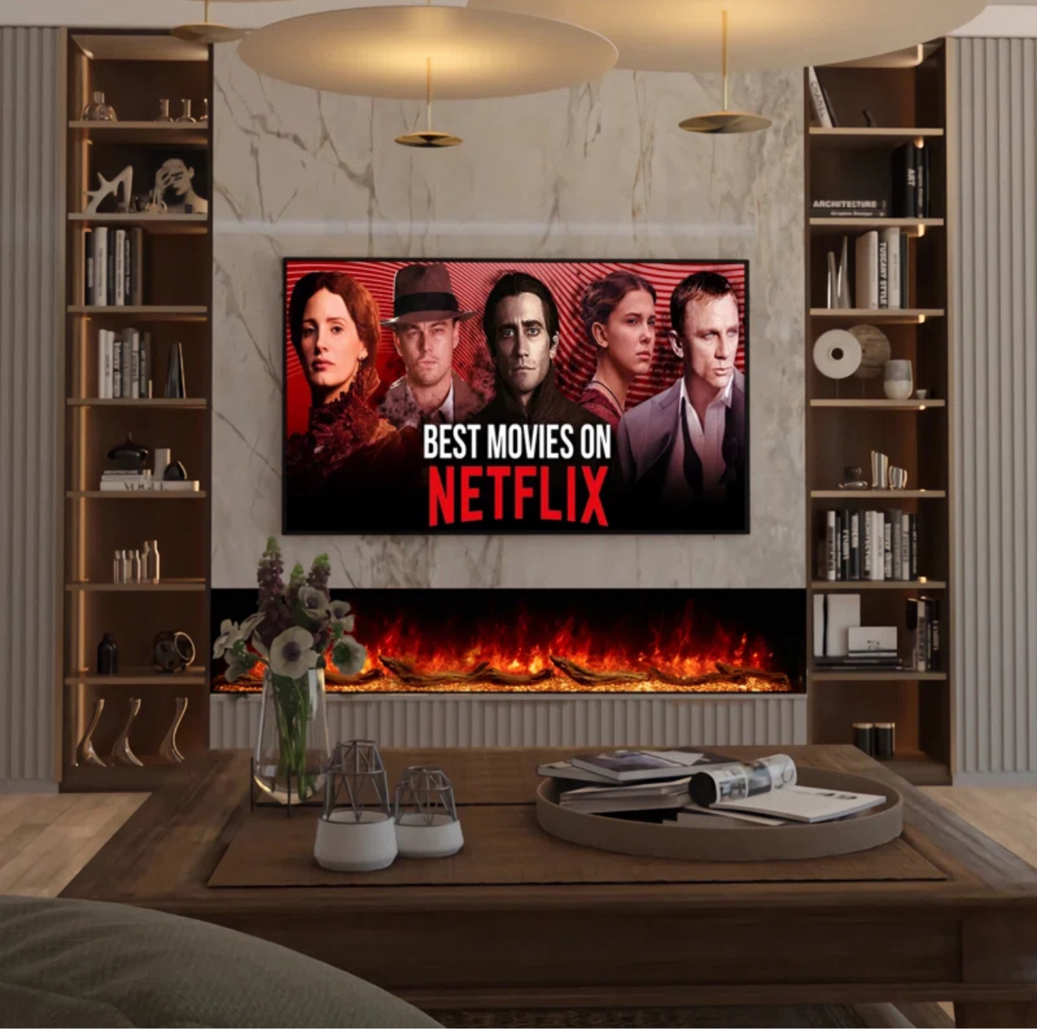 Prower 3 Sided Electric Fireplace, Smart Wi-Fi app/ Remote Control

#LTKStyleTip #LTKHome #LTKHoliday