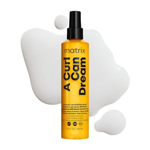 Matrix A Curl Can Dream Scrunch N' Go Defining Spray | For Wavy and Curly Hair | Frizz Control and Heat Protection Hair Spray | With Manuka Honey Extract and Rose Water | Amazon (US)