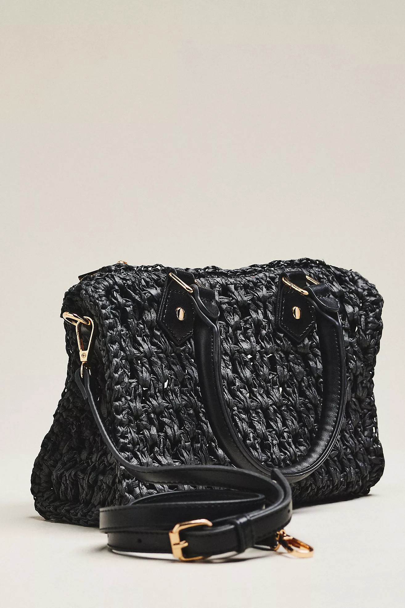 Berrie Mini Raffia Hand Bag | Anthropologie (US)