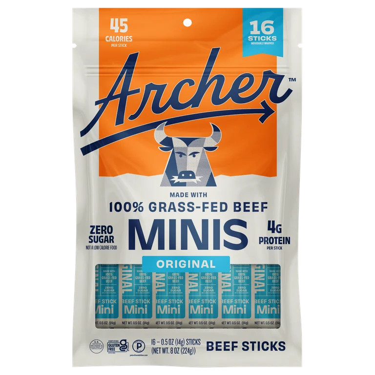 Archer Original Beef Mini Sticks 0.5oz 16 Count Bag | Walmart (US)