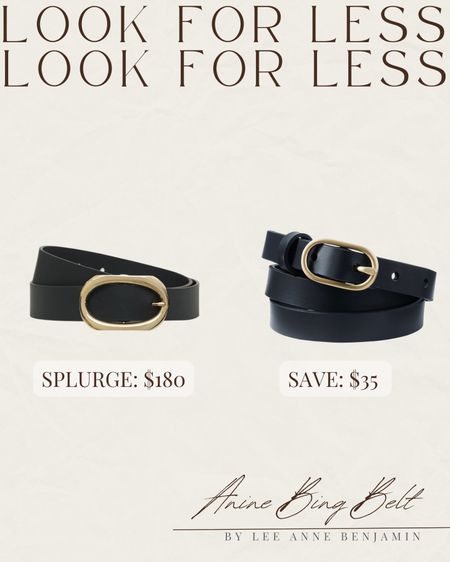 Look for less Anine Bing belt! 

Lee Anne Benjamin 🤍

#LTKstyletip #LTKsalealert #LTKunder50