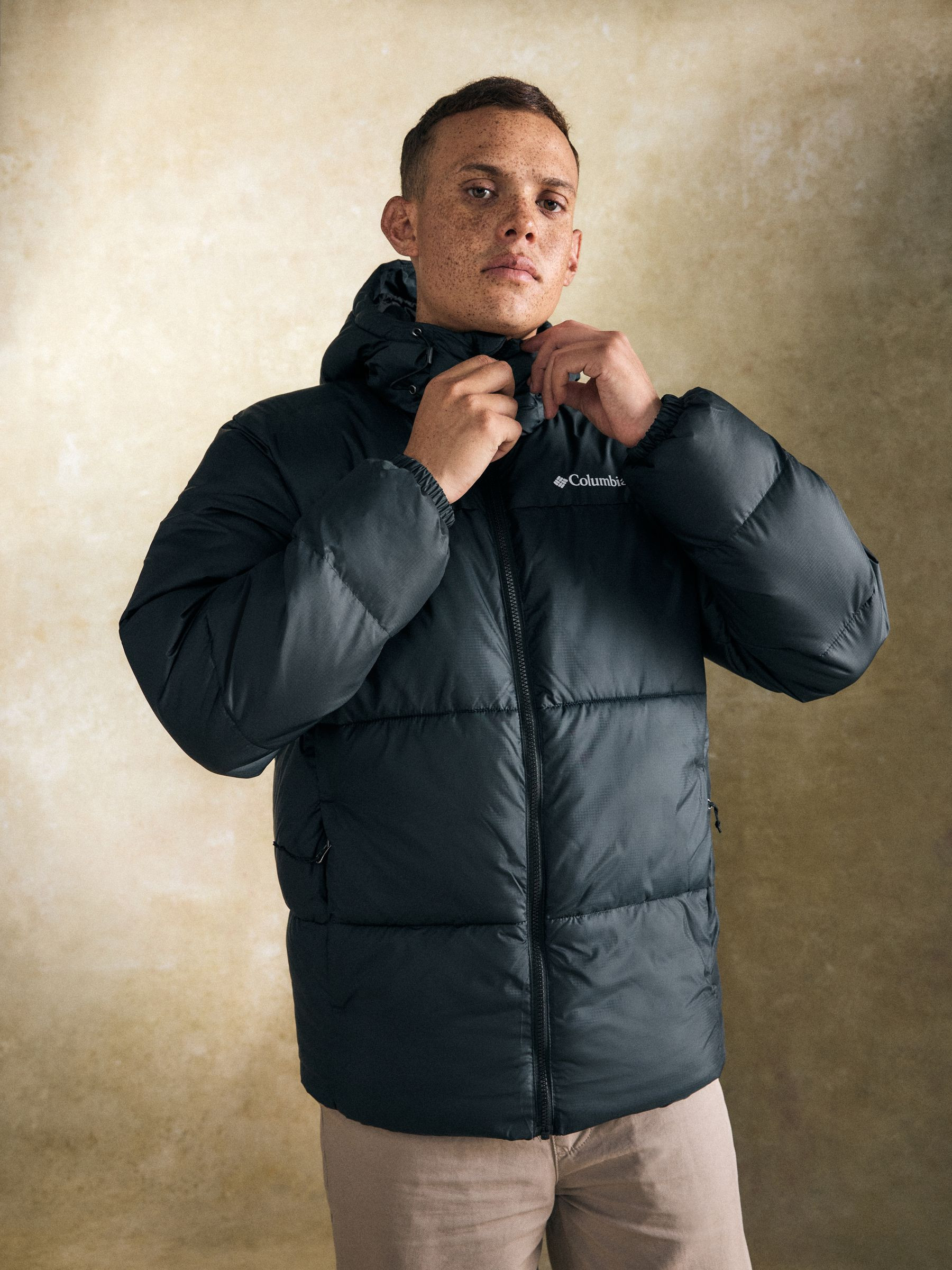 Columbia Columbia Puffect II Hooded Padded Black Jacket | Next US
