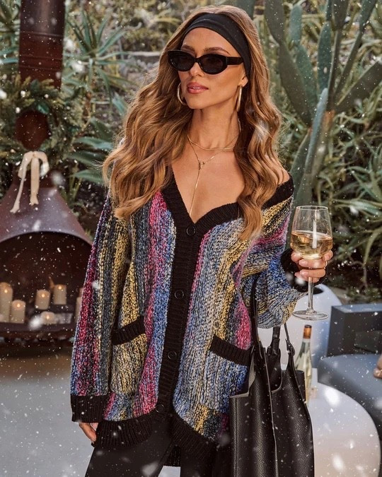 Winter Trinket Knit Multi Color Cardigan

#LTKFindsUnder100 #LTKHoliday #LTKSaleAlert