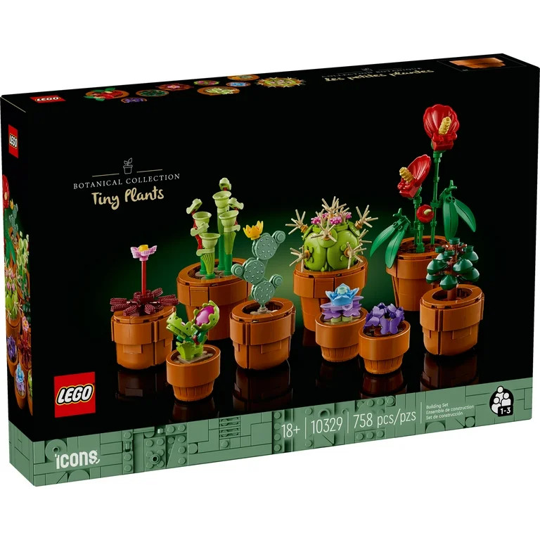 LEGO Botanicals Tiny Plants - Artificial, Fake Indoor Plant Building Set for Home, Kitchen, Desk ... | Walmart (US)