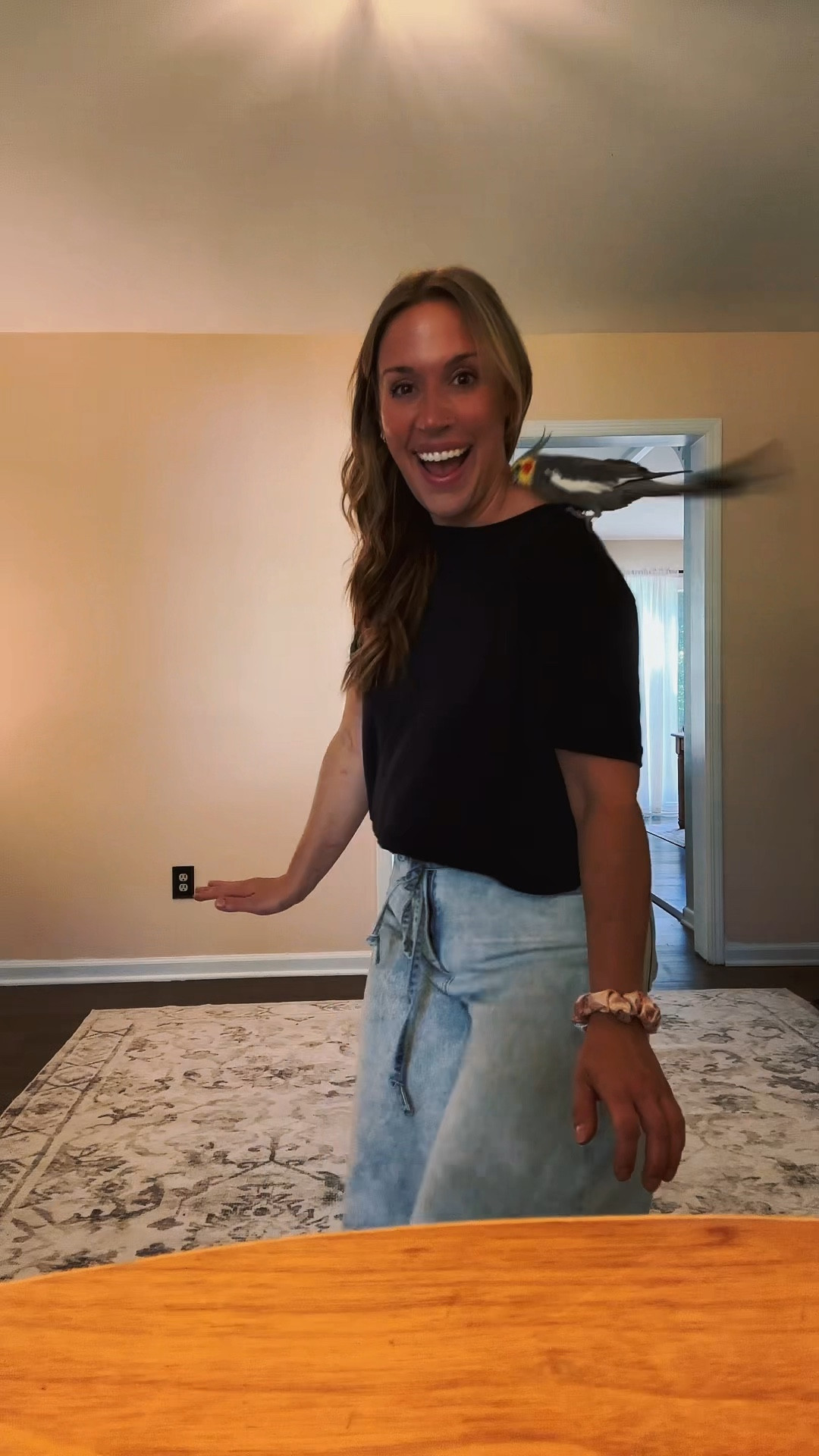 Happy Friday! Can I just tell you this top and jeans are probably the most comfy things to wear. 

#LTKFindsUnder50 #LTKFindsUnder100 #LTKPetite