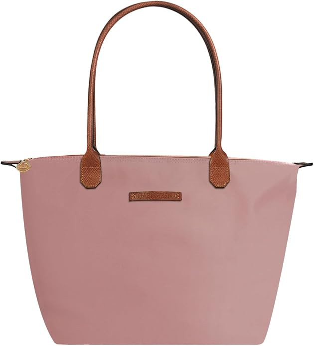 Waterproof Nylon Tote bag for Women Lightweight Designer Handbag with Zipper Stylish and Durable ... | Amazon (US)