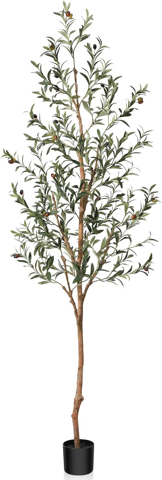OAKRED Artificial Olive Tree, 7FT Tall Fake Silk Plants with Natural Wood Trunk Faux Potted Tree ... | Amazon (US)