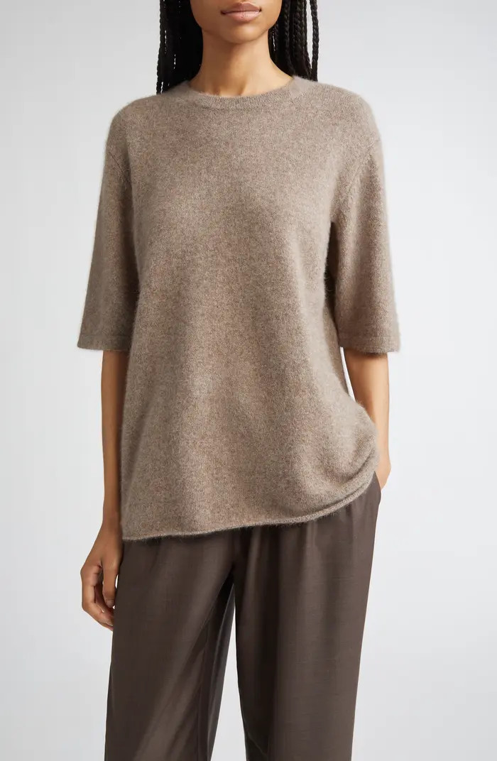 LOULOU DE SAISON Raven Mercerized Wool & Yak Hair Blend Sweater | Nordstrom | Nordstrom