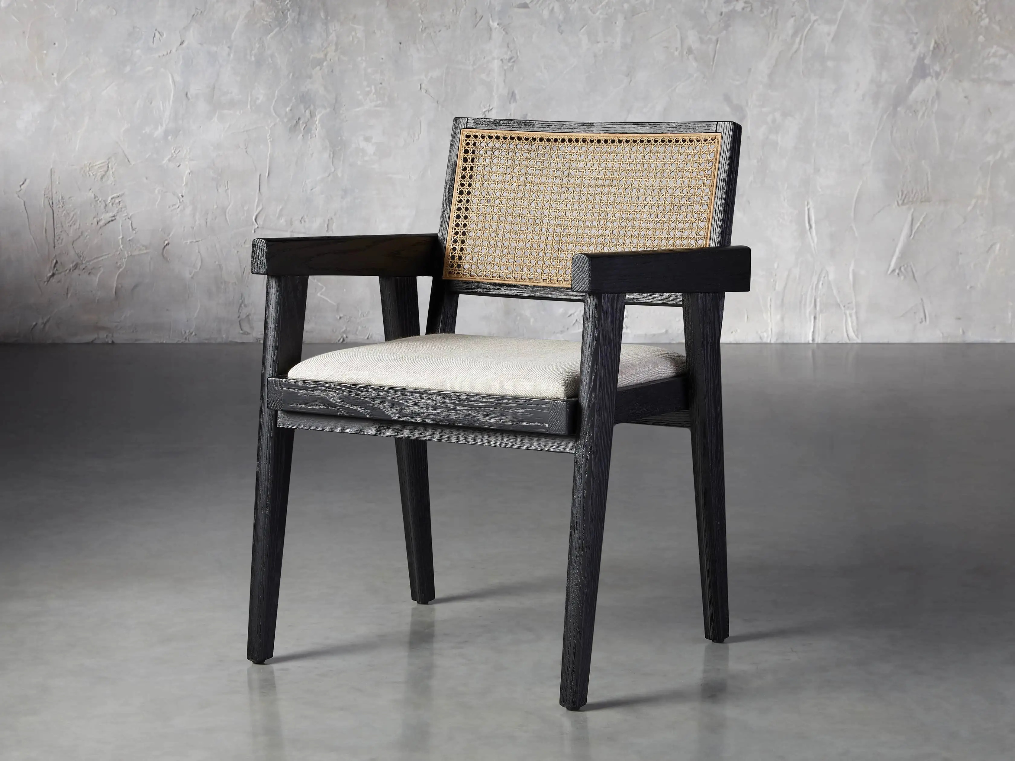 Kroy Cane Back Dining Arm chair | Arhaus