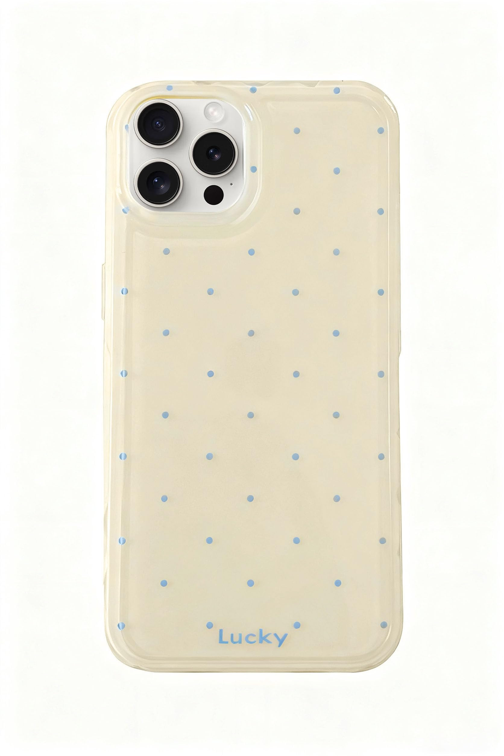 for iPhone 15 Pro Cute Polka Dot Phone Case Soft TPU Durable Protective Aesthetics Design Cover f... | Amazon (US)