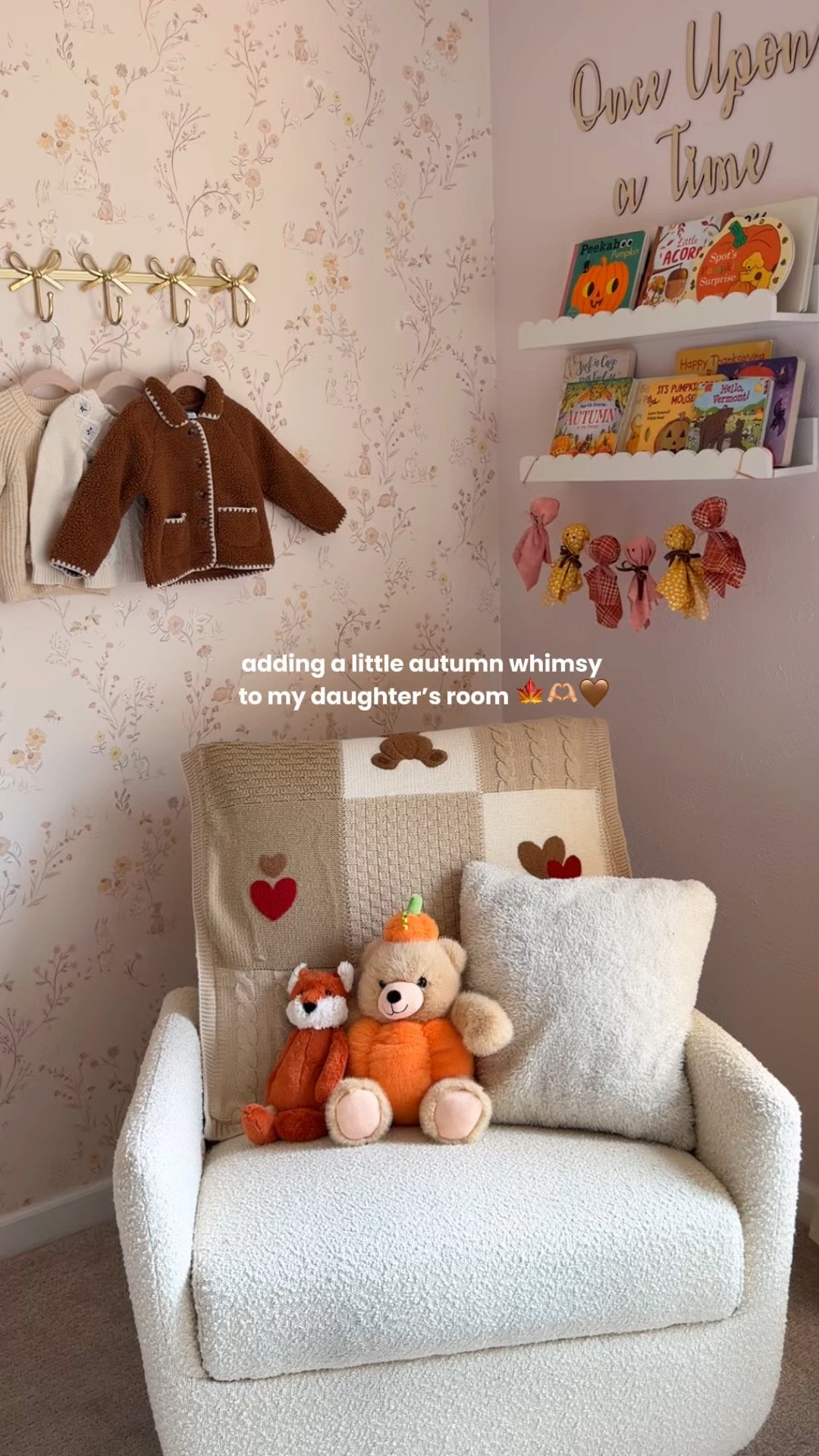 adding some whimsical fall touches to my toddler’s nursery 🍁🤎🧸. How I love being a girl mom

#LTKmomlife #LTKSeasonal #LTKHome
