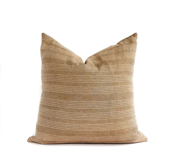 MARJATTA Camel Dark Beige Taupe Brown Minimal Pillow Cover - Etsy Canada | Etsy (CAD)