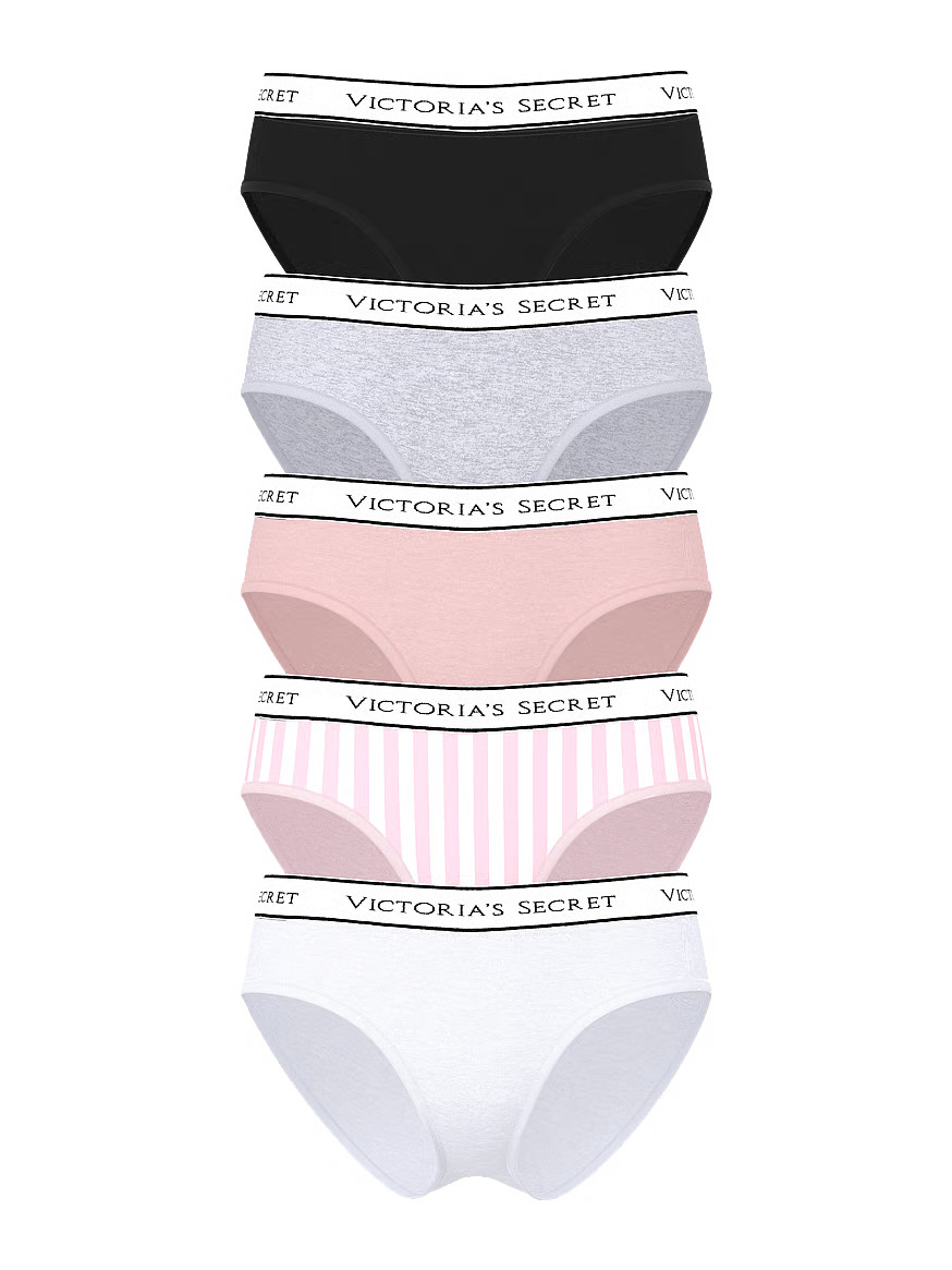 Buy 5-Pack Sheer Heritage Shimmer Hiphugger Panties, Multi - Order PACKAGED-PANTY online - Victor... | Victoria's Secret (US / CA )