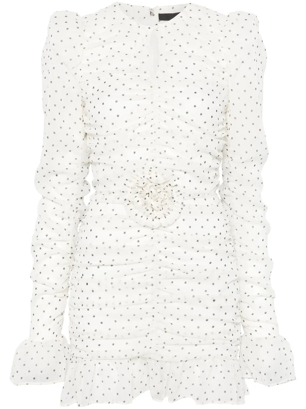 printed long-sleeves mini dress | Farfetch Global