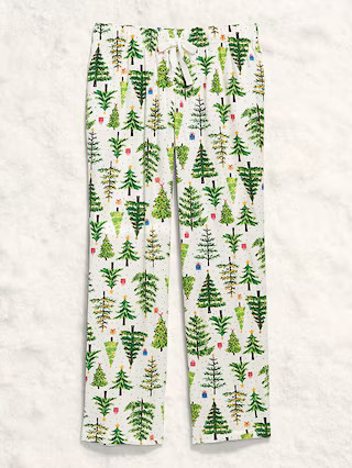 Mid-Rise Printed Flannel Pajama Pants for Women | Old Navy (US)