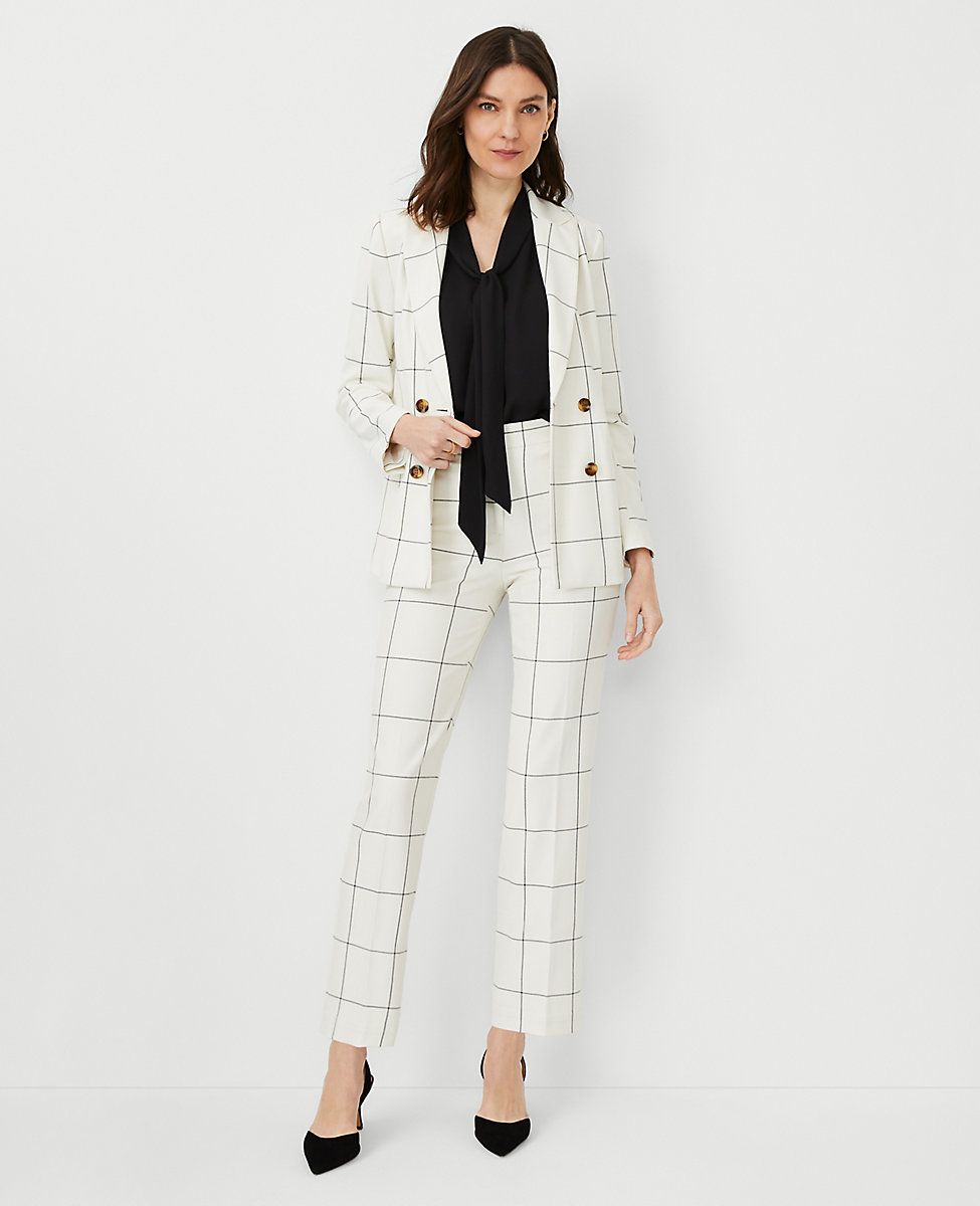 The Petite Pencil Pant in Windowpane | Ann Taylor (US)