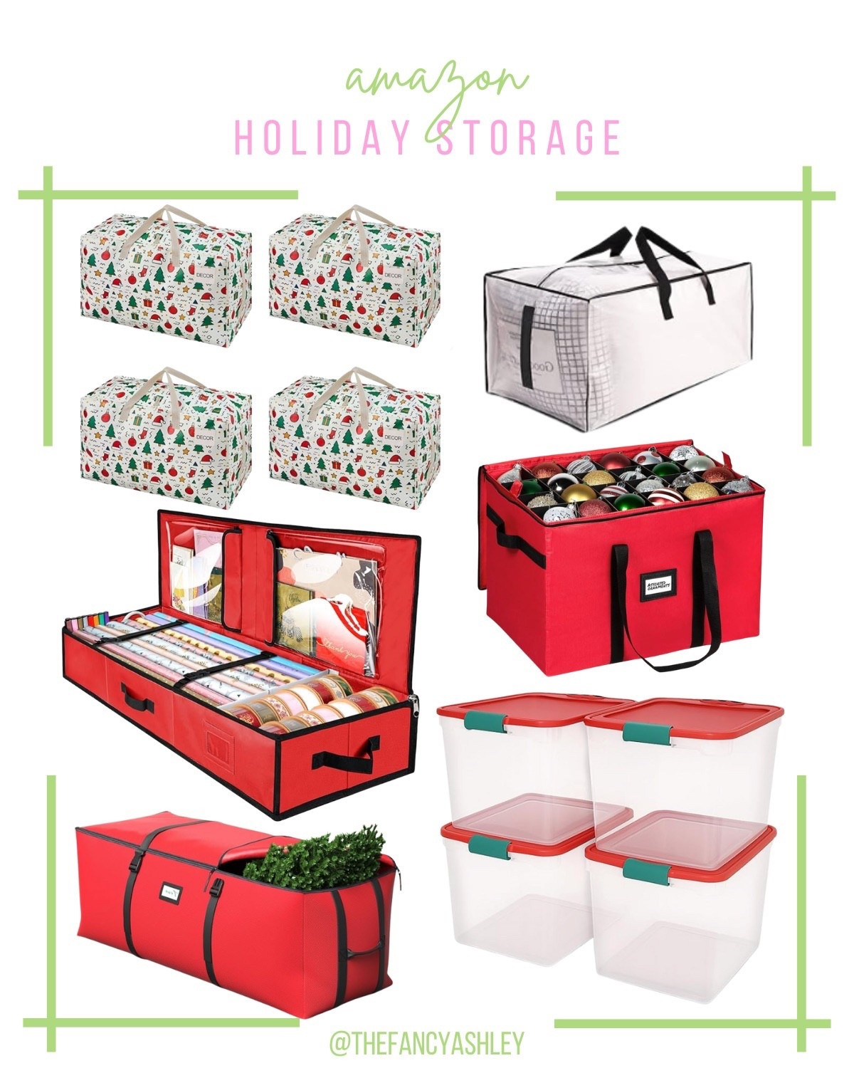 Holiday storage finds! Time to pack up all that Christmas decor - rounded up the best storage solutions to keep everything organized for next year. 

#LTKHome #LTKHoliday #LTKFindsUnder100