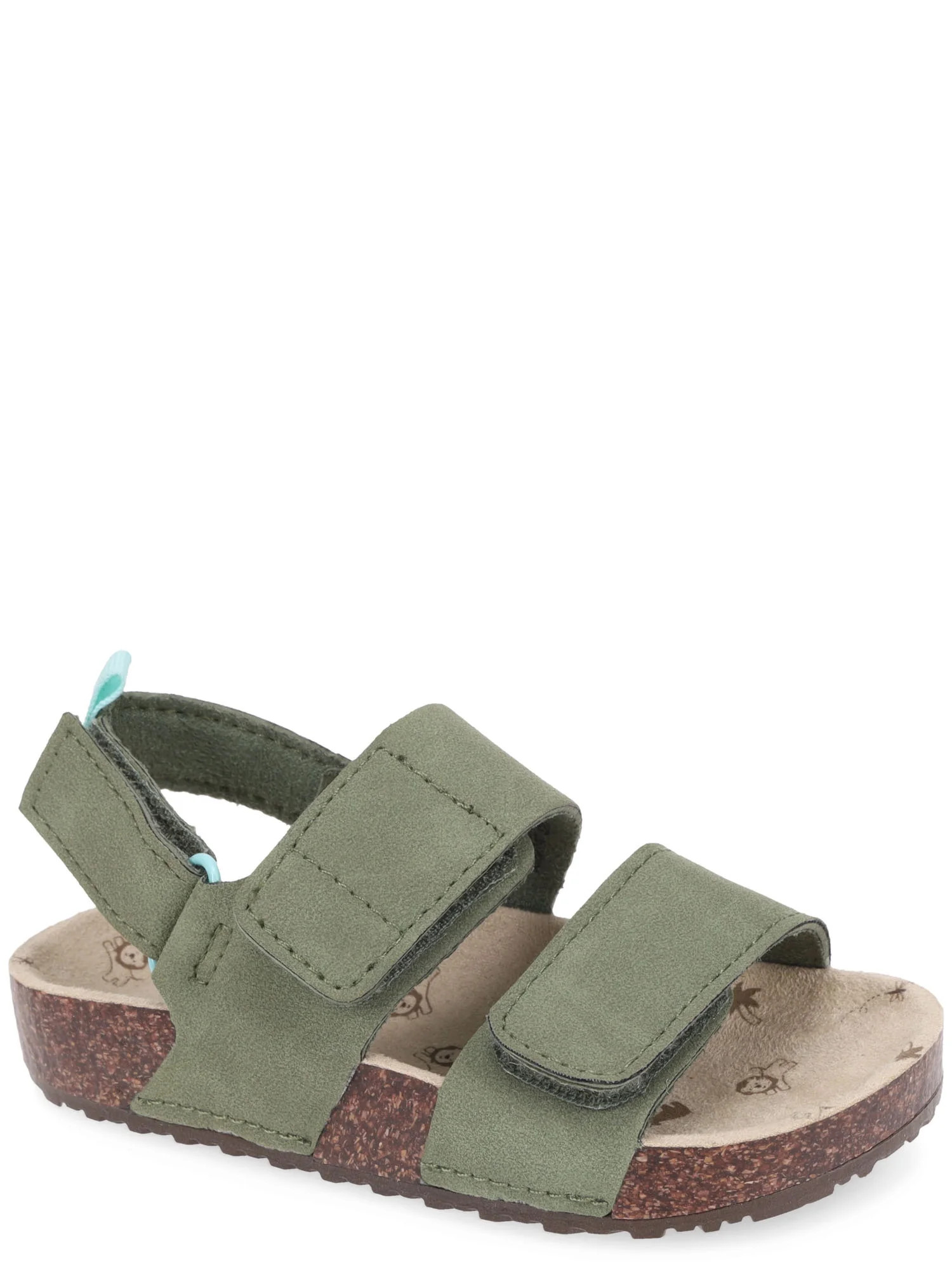 Wonder Nation Toddler Boys Two Strap Footbed Sandals | Walmart (US)