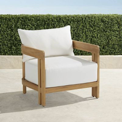 Porticello Lounge Chair in Natural Teak | Frontgate