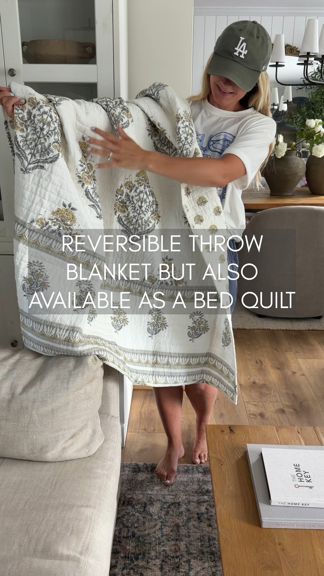 Grab this as a throw or bed quilt! The pattern looks so high end

#LTKHome