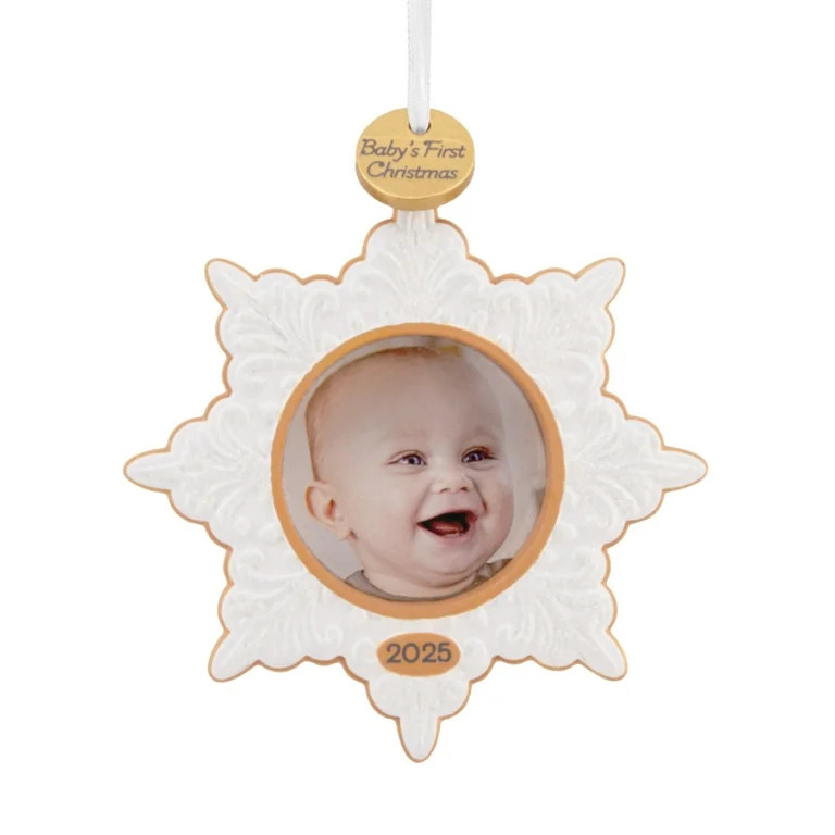 Hallmark Christmas Ornament (Baby's First Christmas 2025 Snowflake Photo Frame), 1 Count | Walmart (US)