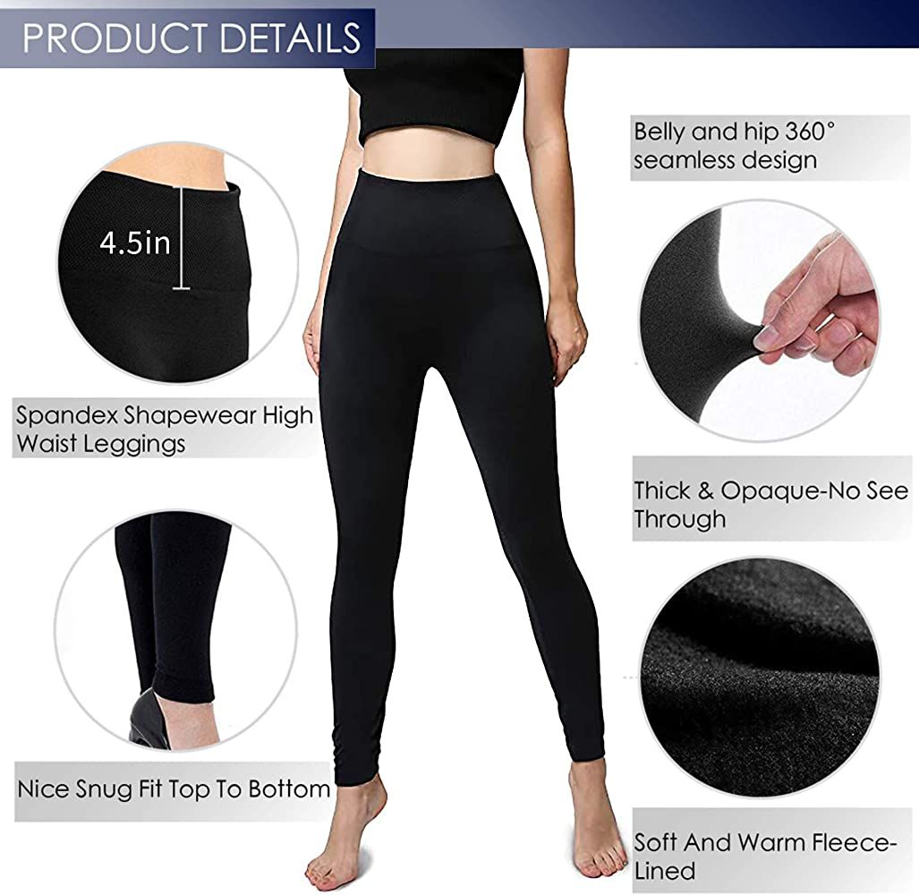 Diravo Fleece Lined Leggings Womens Fashion High Waist Tummy Control Leggings for Women Winter Wa... | Amazon (US)