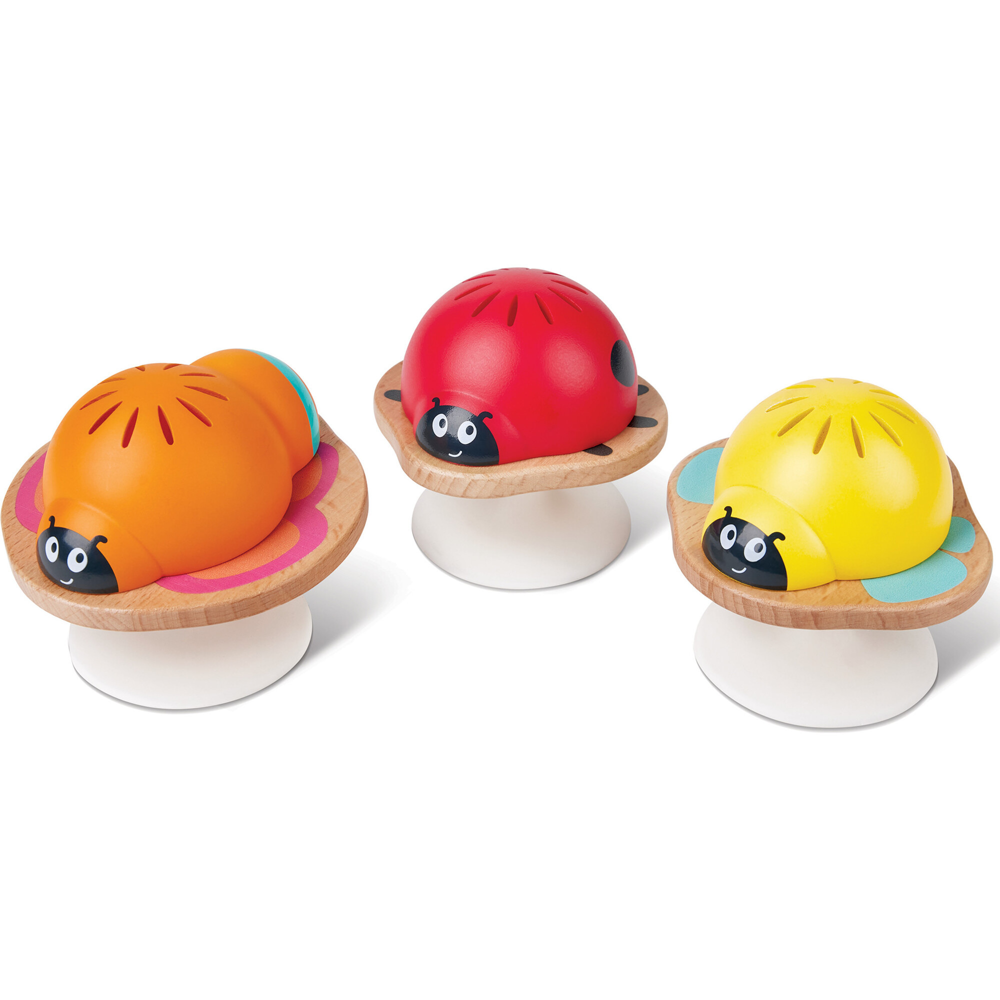 Stay-Put Rattles - Insects - 3 Pack, Lady Bug Shake Toys | Maisonette