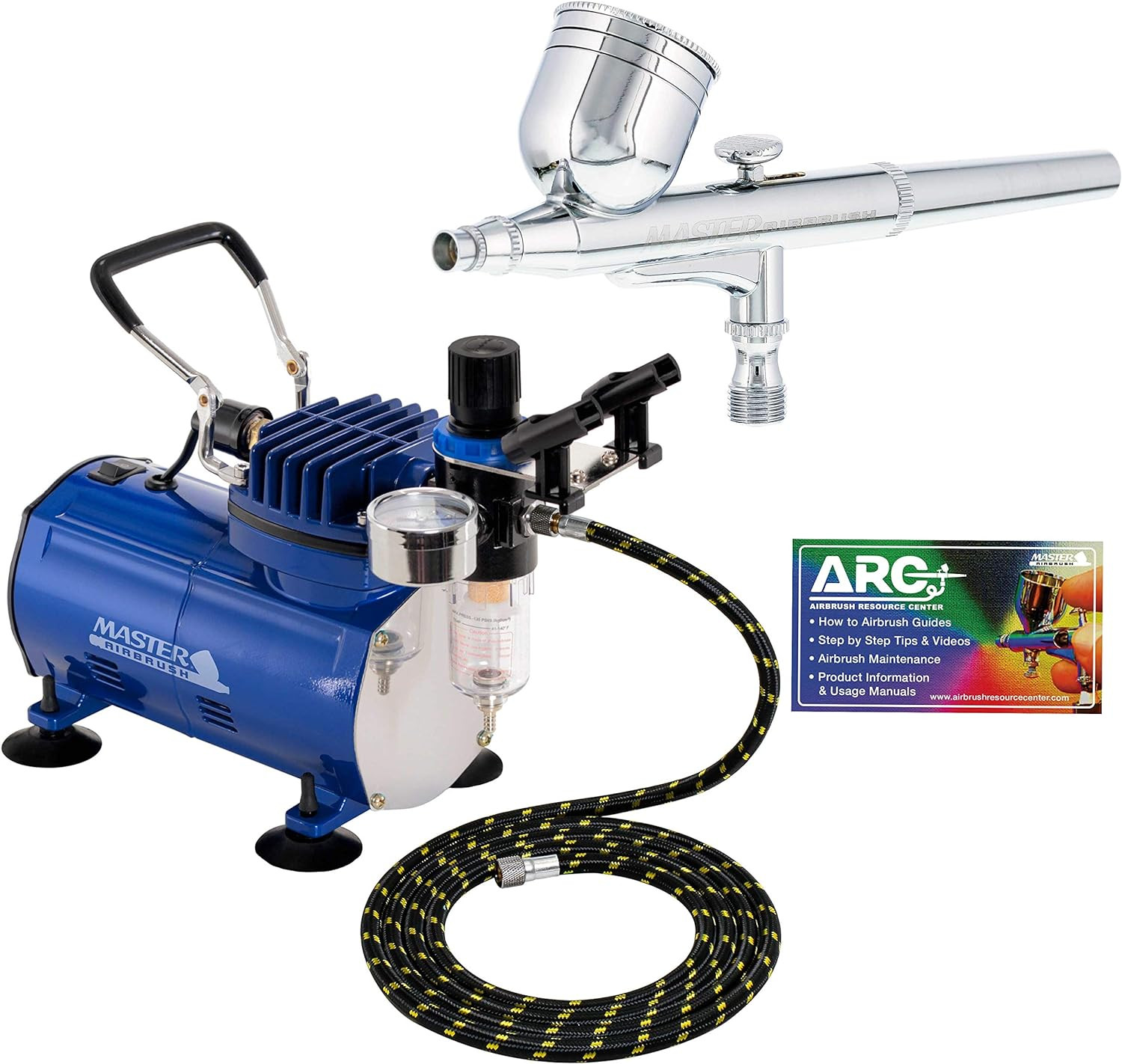 Master Airbrush Multi-Purpose Gravity Feed Air Brush Kit with Air Compressor - Model G22 Gravity ... | Amazon (US)