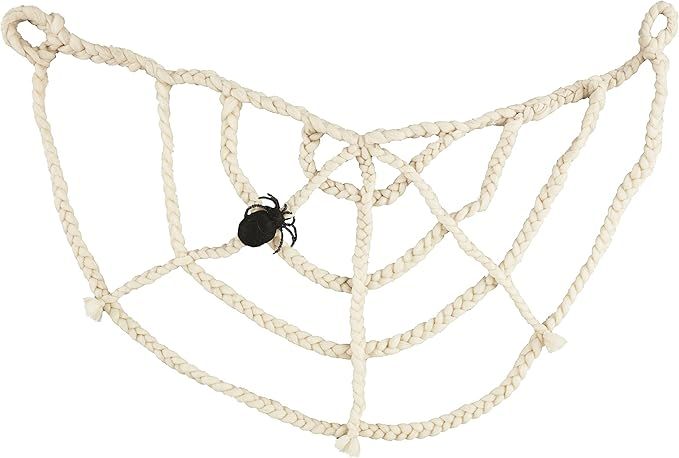 Mud Pie Halloween Spider Web Garland, Tan, 25" x 60" | Amazon (US)