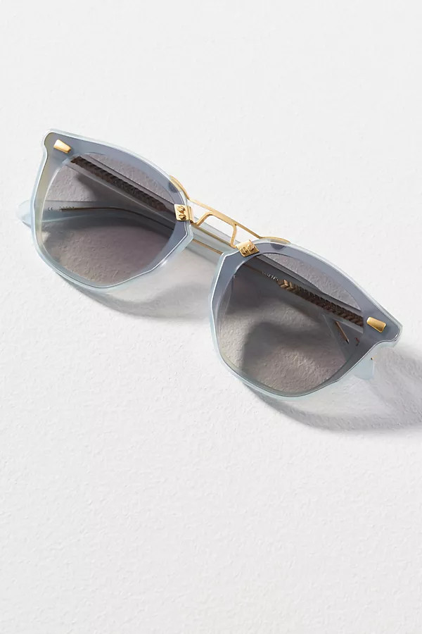 Beau Nylon Mirrored Circle Sunglasses | Anthropologie (US)