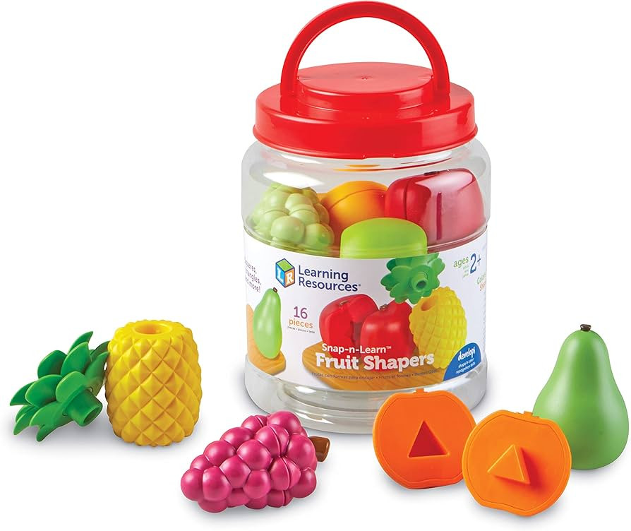Learning Resources Snap-n-learn Fruit Shapers,Fine Motor Toy for Toddlers, Ages 2+ | Amazon (US)