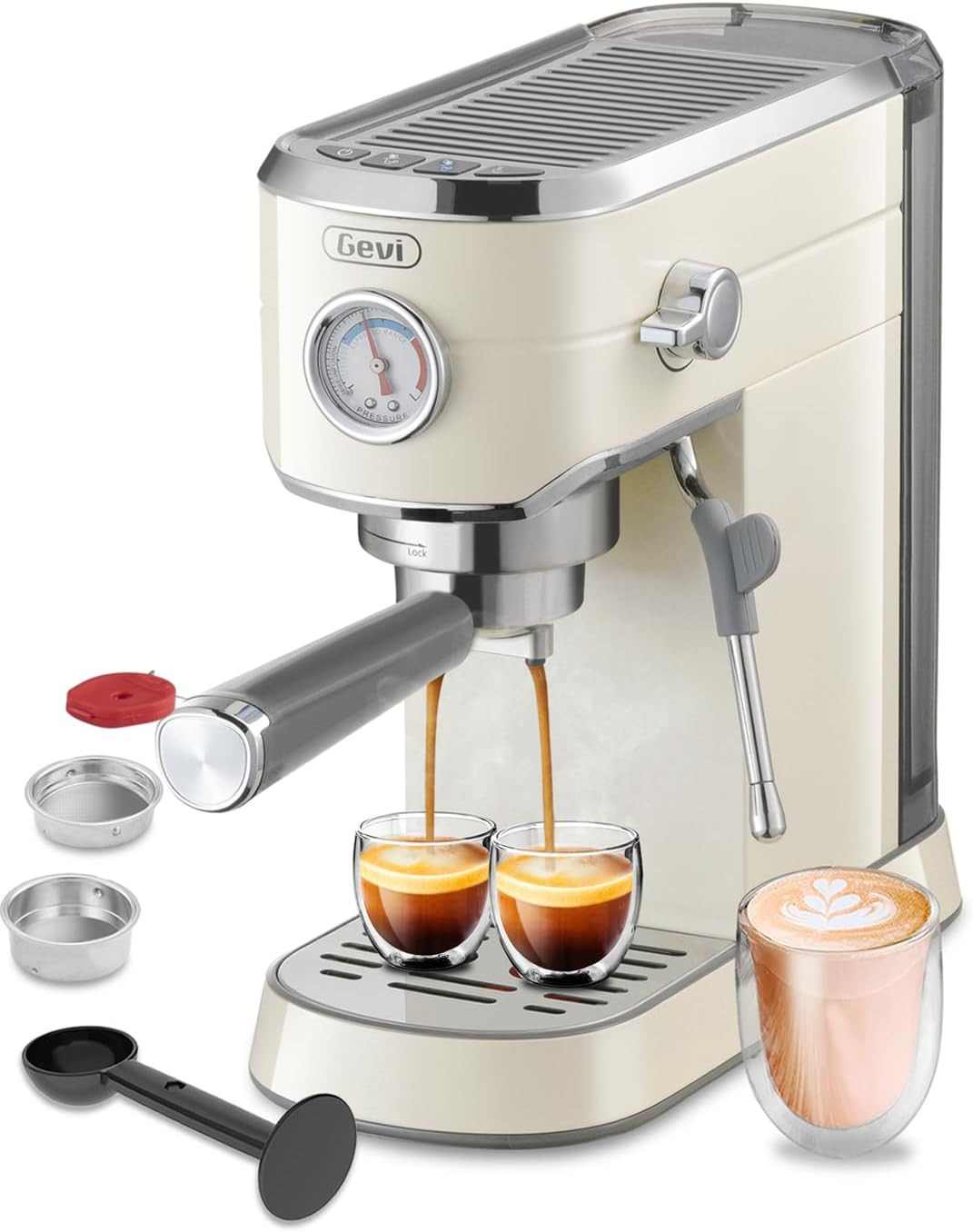 Gevi Commercial Espresso and Coffee Makers, Professional Espresso Maker Latte Machine with Milk F... | Amazon (US)