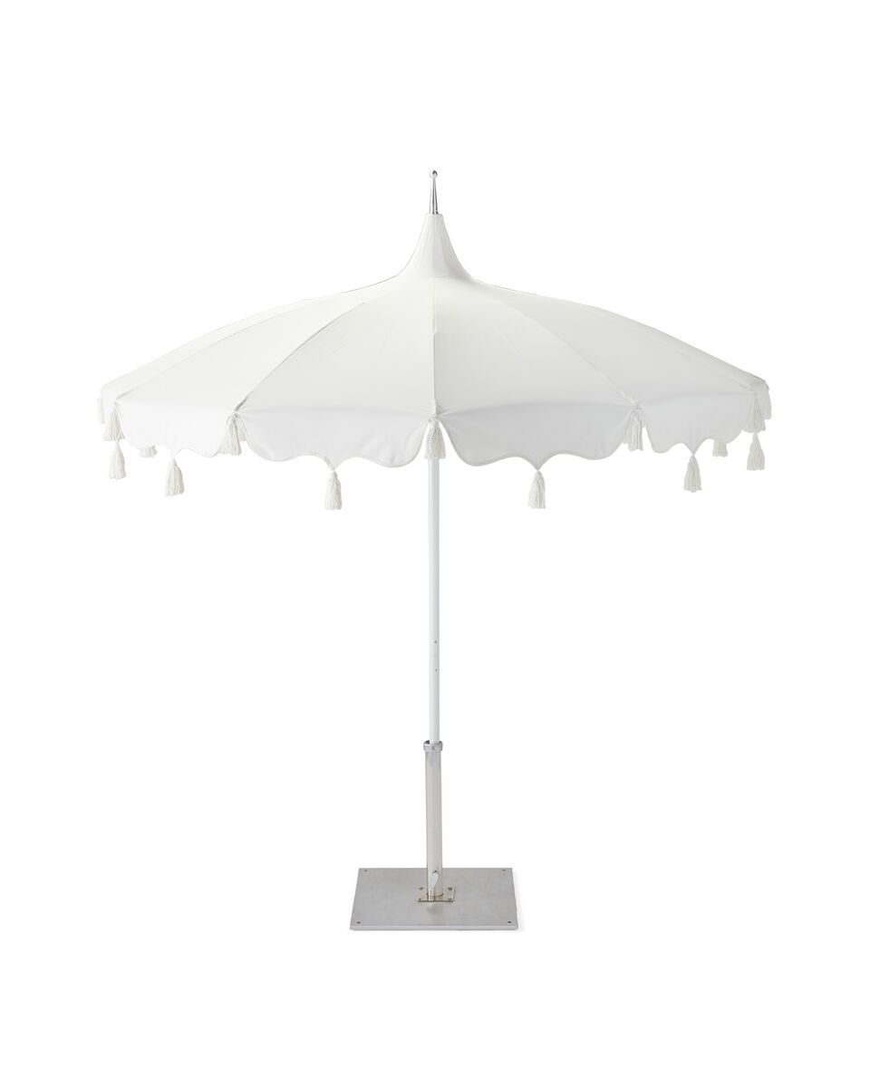 Alicante Tassel Umbrella | Serena and Lily