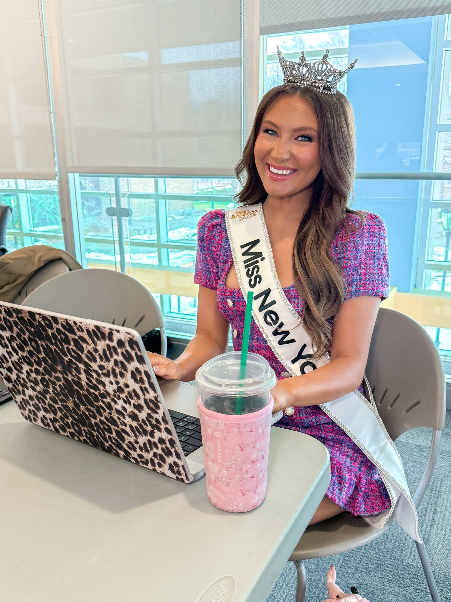 Laptop case, koozie, and tweed purple dress worn for Miss New York workshop weekend💜✨

#LTKdayinmylife #LTKootd