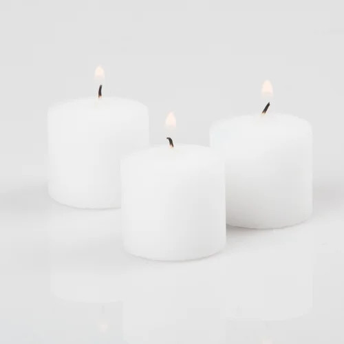Richland Votive Candles Unscented White 10 Hour Set of 12 - Walmart.com | Walmart (US)