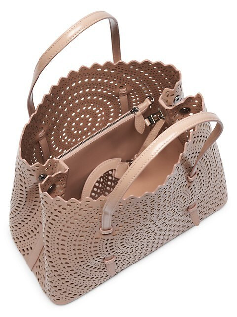 Medium Mina Perforated Leather Tote | Saks Fifth Avenue