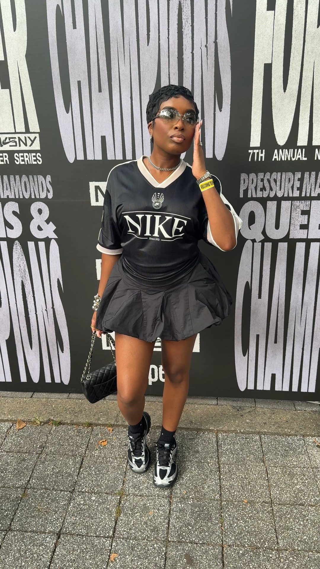 OOTD for street basketball game with snipes x Nike.