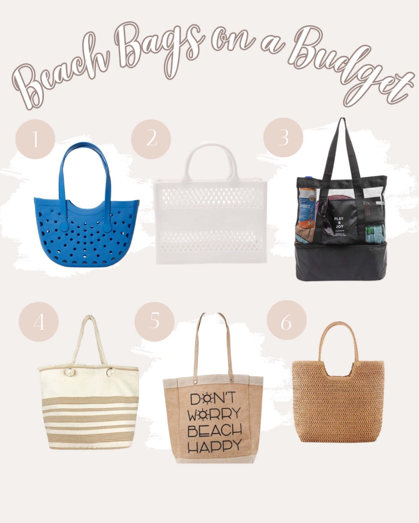 too cute beach bags for your spring and summer vacations to the sand and sea! 


#LTKSeasonal #LTKunder50 #LTKswim