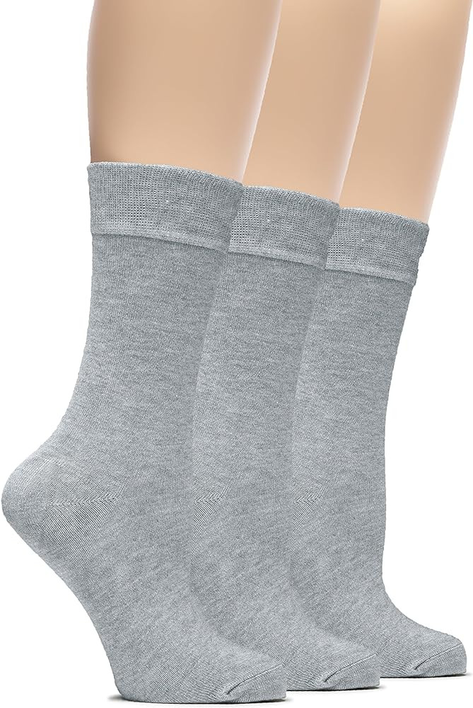 Hugh Ugoli Womens Bamboo Dress Socks, Extremely Soft, Thin, Crew Socks for Business Trouser Casua... | Amazon (US)