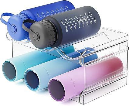 Fabspace Water Bottle Organizer, Stackable Kitchen Organization and Storage, Water Bottle ... | Amazon (US)