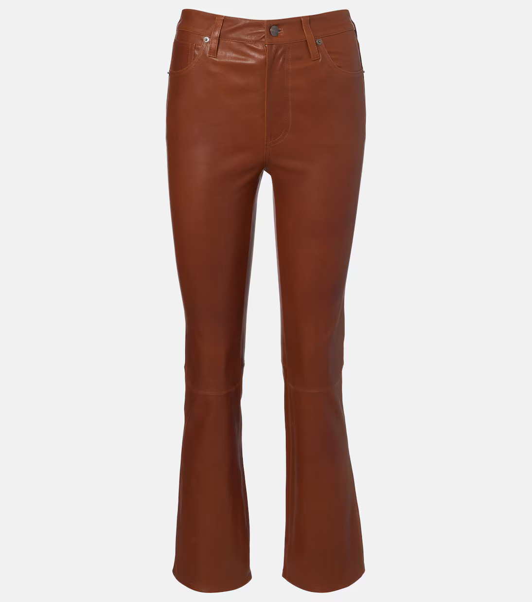 Reboot Crop leather bootcut pants | Mytheresa (US/CA)