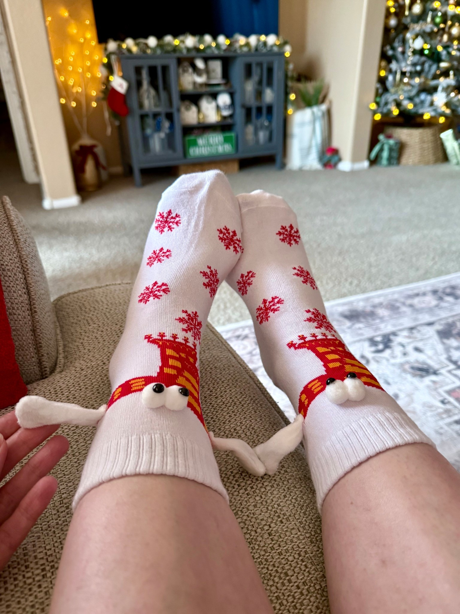 Hands holding socks for your Christmas party. So cute and funny to give away in a Christmas game like white elephant or favorite things party. Everyone will get a kick out of them. 




White elephant gifts, funny gifts, Magnetic sock, 

#LTKSeasonal #LTKHoliday #LTKGiftGuide #LTKFindsUnder50